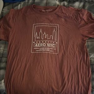 Aeropostale Men's Brown Graphic T-Shirt